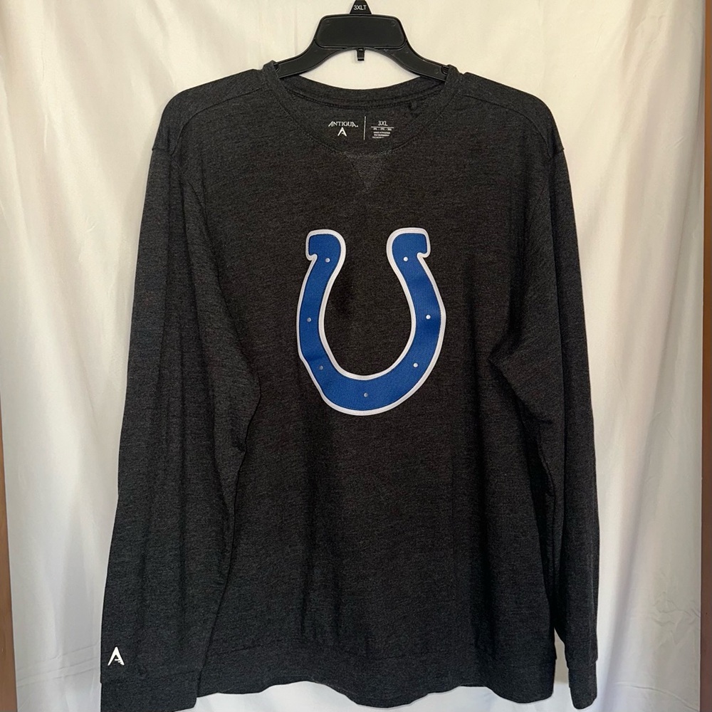 3XL Men’s Indianapolis Colts embroidered iron-on logo sweatshirt